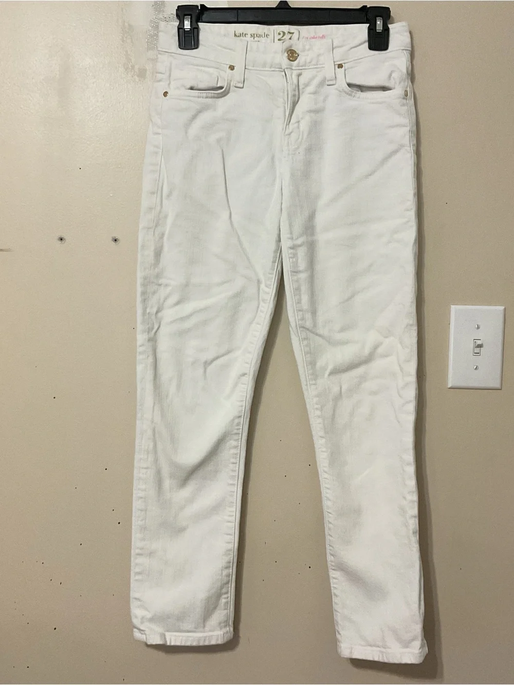 Kate Spade White High-Rise Women's Jeans Size 27